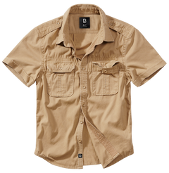 Brandit Vintage ανδρικό κοντομάνικο πουκάμισο 1/2, Khaki