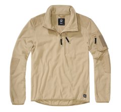 Brandit Φούτερ Fleece Ripstop με Φερμουάρ, Camel