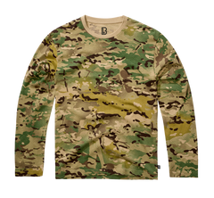Brandit Premium Μπλουζάκι Μακρύ Μανίκι Tactical, Tactical Camo