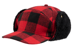 Brandit Lumberjack zimska kučma, rdeče črna