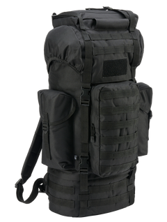 Brandit Kampfrucksack Σακίδιο Πλάτης Τακτικό Molle, Μαύρο, 65L