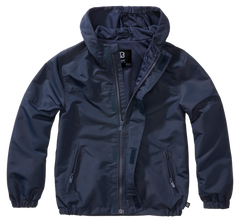 Brandit Summer Frontzip Windbreaker kids jacket, navy blue
