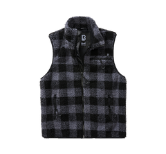 Brandit Teddyfleece telovnik flisasti, črn/siv