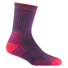 Darn Tough Hiker Micro Crew Midweight κάλτσες πεζοπορίας με ενίσχυση, Plum Heather