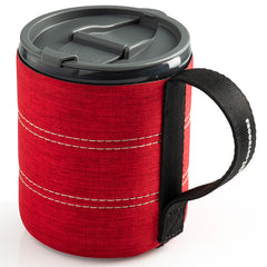 GSI Outdoors Infinity Backpacker Mug otroški lonček s pipo 550 ml, rdeča