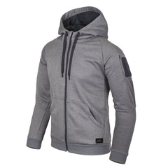 Helikon-Tex URBAN TACTICAL Φούτερ με Κουκούλα FullZip, Melange Grey