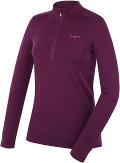 HUSKY Aron Zip γυναικείο μερινό φούτερ, deep magenta