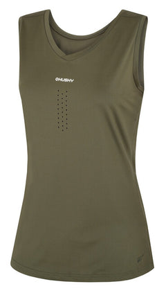 HUSKY Women's Reversible Functional Tank Top Tango L, Dark Khaki