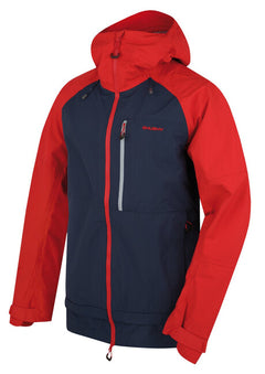 HUSKY Nanook M men's hardshell jacket, red/dark blue