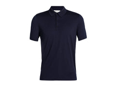 Icebreaker 150 Tech Lite III Merino moška polo majica s kratkimi rokavi, temno modra