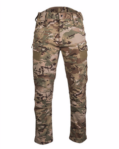 Mil-Tec Assault insulated softshell trousers, Multitarn