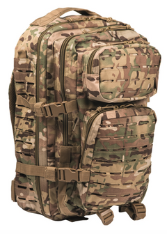 Mil-Tec US Assault Large Laser Cut Backpack, Multitarn, 36L