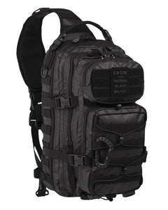 Mil-Tec Single Strap Tactical Backpack LG, Black
