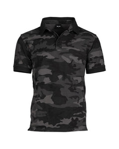 Mil-Tec Dark Camo Polo Shirt Prewash