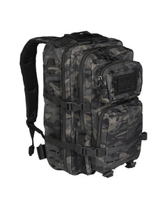 Mil-Tec Dark Camouflage Laser-Cut Assault Backpack LG