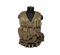 Mil-Tec USMC Tactical Vest with Belt, Coyote
