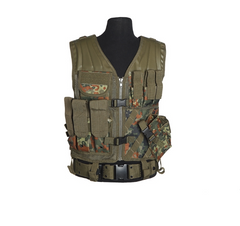 Mil-Tec USMC Tactical Vest with Belt, Flecktarn