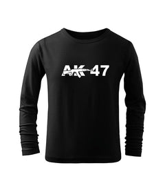 DRAGOWA παιδικό μακρυμάνικο μπλουζάκι AK-47, μαύρο