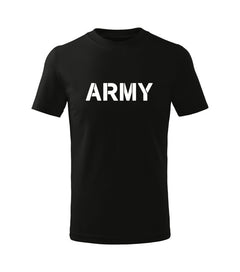 DRAGOWA otroška majica s kratkimi rokavi army, črna