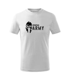 DRAGOWA kids' short-sleeve t-shirt Spartan army, white