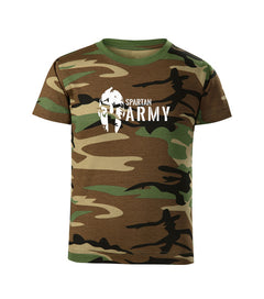 DRAGOWA kids' short-sleeve t-shirt Spartan army, camo