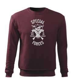 DRAGOWA ανδρικό φούτερ special forces 300 g/m², μπορντό