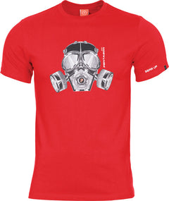 Pentagon Gas Mask μπλουζάκι, κόκκινο
