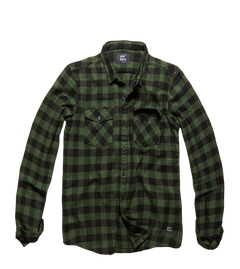 Vintage Industries Harley srajca, Green check