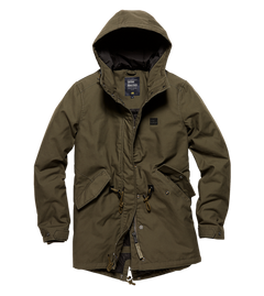 Vintage Industries Indy γυναικείο μπουφάν parka ladies, σκούρο λαδί