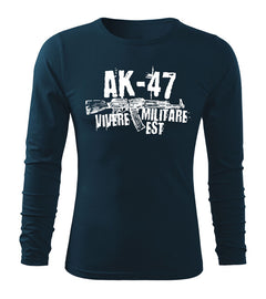 DRAGOWA Fit-T μακρυμάνικο μπλουζάκι Seneca AK-47 160 g/m², σκούρο μπλε