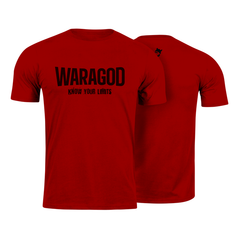 WARAGOD short-sleeve t-shirt "Know Your Limits" 160 g/m², red