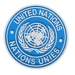 WARAGOD United Nation PVC našitek, modra
