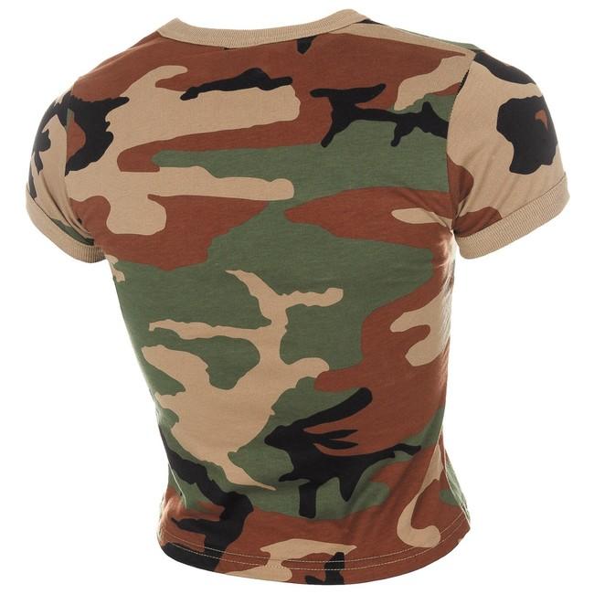MFH Μπλουζάκι Γυναικείο Camo Woodland, 160g/m2