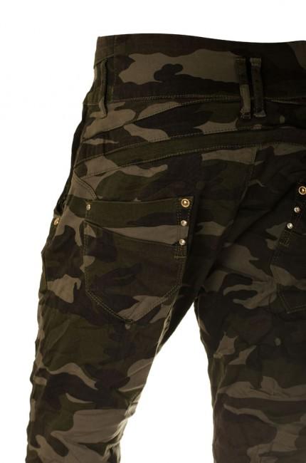 O&T Garment Woodland Παντελόνι Γυναικείο με Χαμηλό Γόνατο
