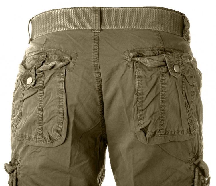 Mil-Tec Vintage Σορτς Prewash, λαδί