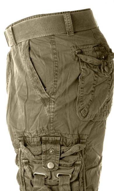 Mil-Tec Vintage Σορτς Prewash, λαδί
