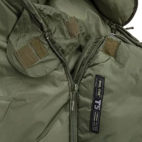 Mil-Tec Tactical T5 spalna vreča, olivno zelena, -23 °C