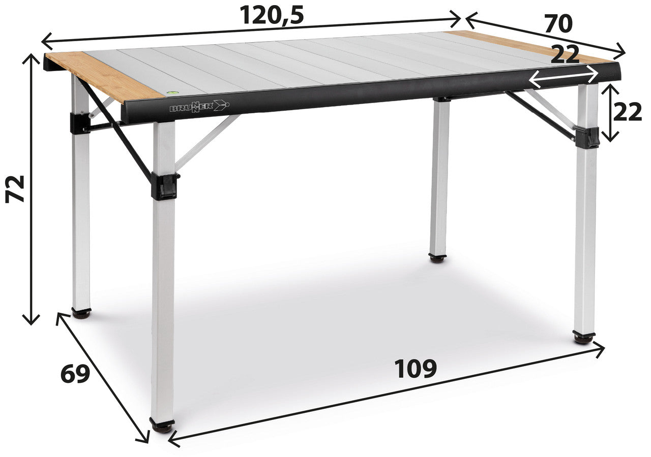 Brunner Quadra Tropic Adjustar 4 Τραπέζι Camping