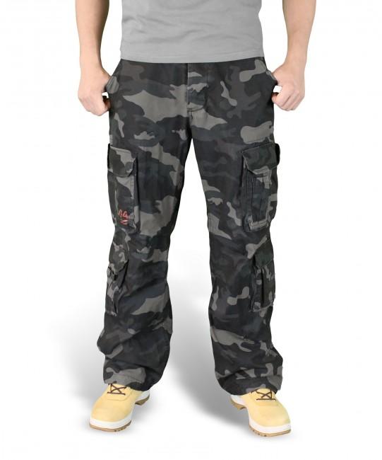 Surplus Vintage Παντελόνι, black-camo