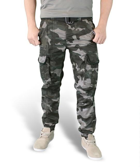 Surplus Premium Slimmy παντελόνι, black-camo