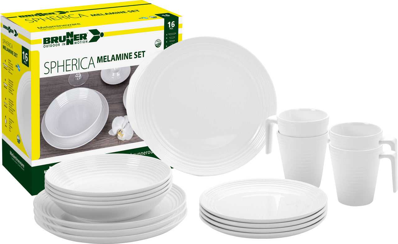 Brunner Spherica Σετ Σκευών Κουζίνας Melamine, Λευκό
