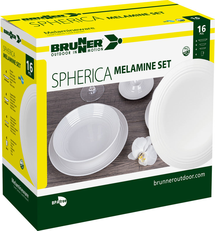 Brunner Spherica Σετ Σκευών Κουζίνας Melamine, Λευκό