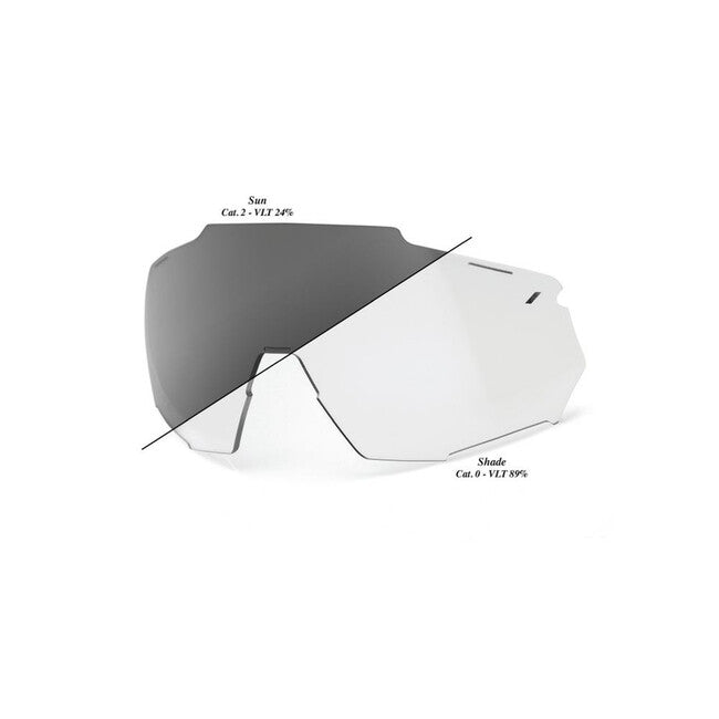 100% RACETRAP 3.0 Ανταλλακτικοί Φακοί, Photochromic Clear/Smoke
