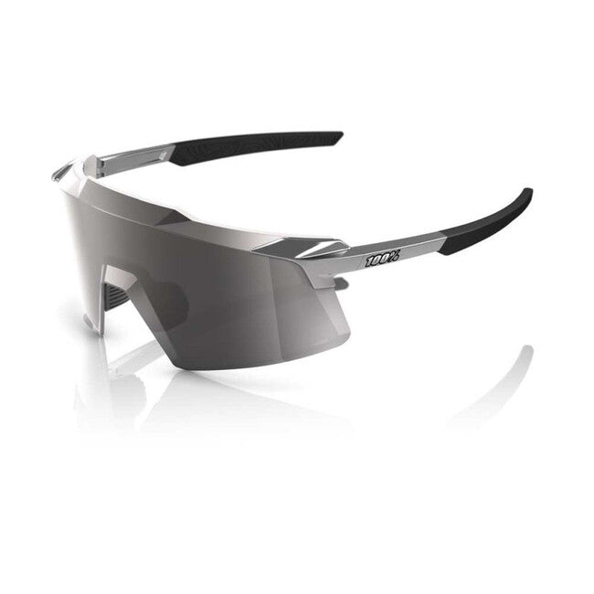 100% Aerocraft Γυαλιά Ηλίου Gloss Black Chrome, HiPER Silver Mirror