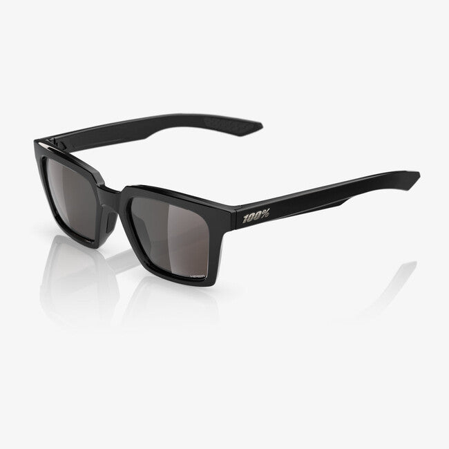 100% Erba Γυαλιά Ηλίου Polished Black, HiPER Silver Mirror Lens