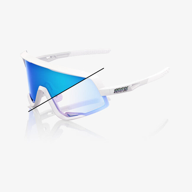 100% Glendale Γυαλιά Ηλίου Bastille LE, Pearl White Glitter, Blue Mirror Photochromic
