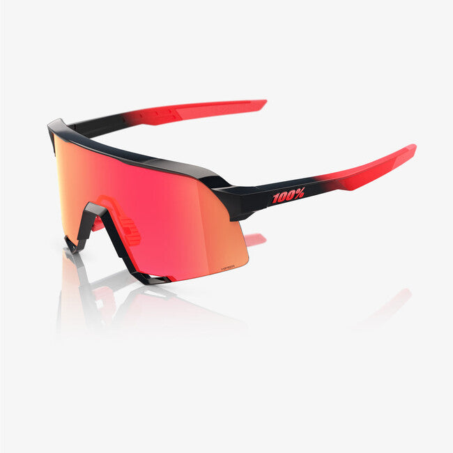 100% S3 Elly 24 LE Γυαλιά Ηλίου, Gloss Black Matte Red, HiPER Fire Red Mirror