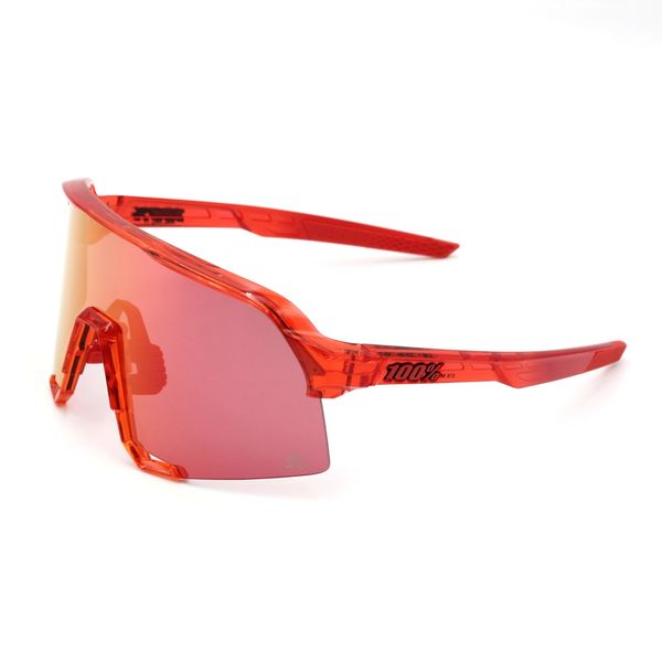 100% S3 LE Γυαλιά Ηλίου, Gloss Translucent Red, Hiper Red Mirror - Peter Sagan