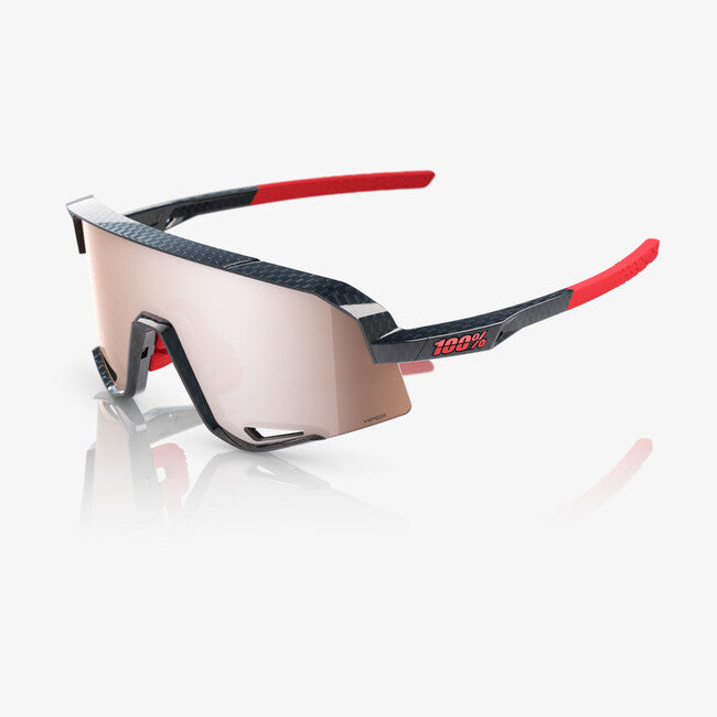 100% Slendale Γυαλιά Ηλίου Gloss Carbon Fiber, HiPER Crimson Silver Mirror