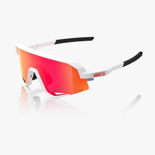 100% Slendale Γυαλιά Ηλίου, Matte White - HiPER Red Multilayer Mirror